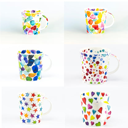 Dunoon Becher Teetasse Kaffeetasse Lomond Porzellan-Becher verschiedene Dekore