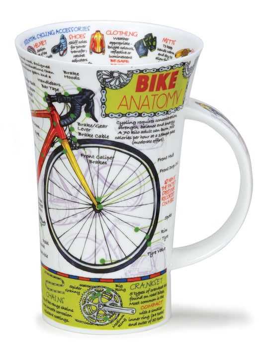 Dunoon Becher Teetasse Kaffeetasse  Glencoe Bike Anatomy