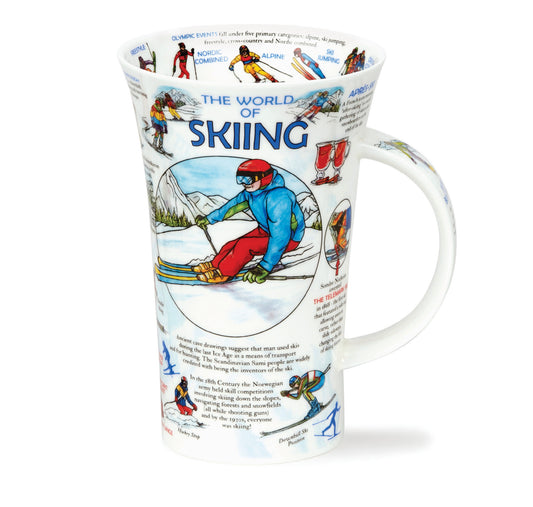 Dunoon Becher Form Glencoe - Dekor WORLD OF SKIING