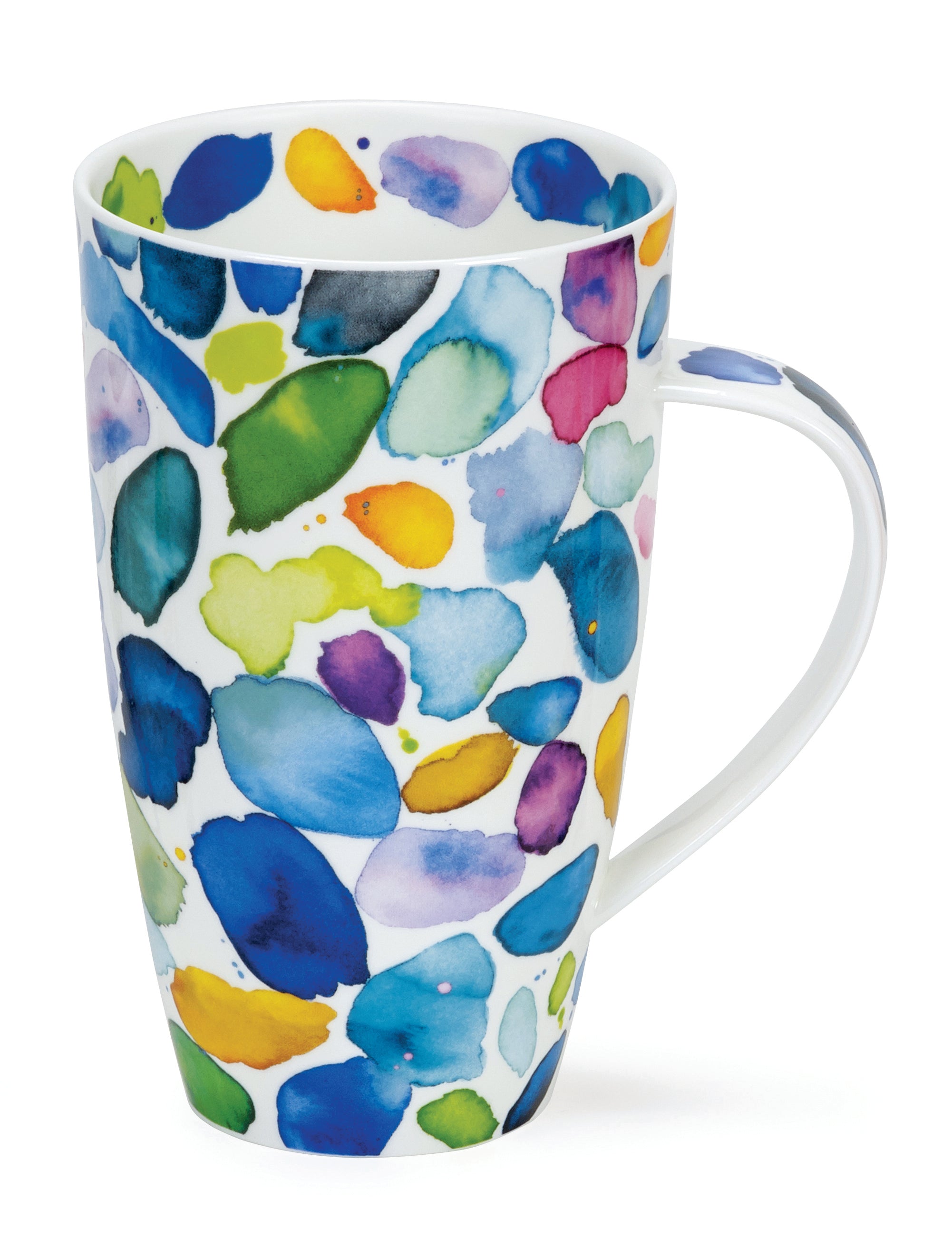 Dunoon Becher Teetasse Kaffeetasse Henley Blobs blau