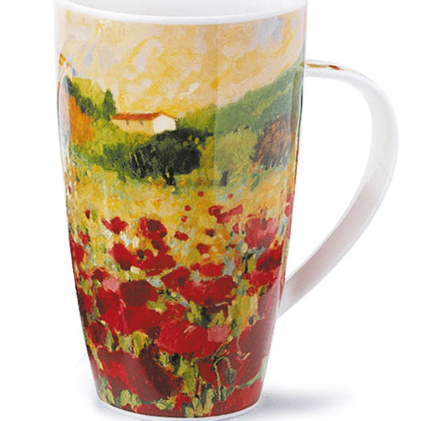 Dunoon Kaffee-Becher Tee-Tasse Henley Paysage Poppies