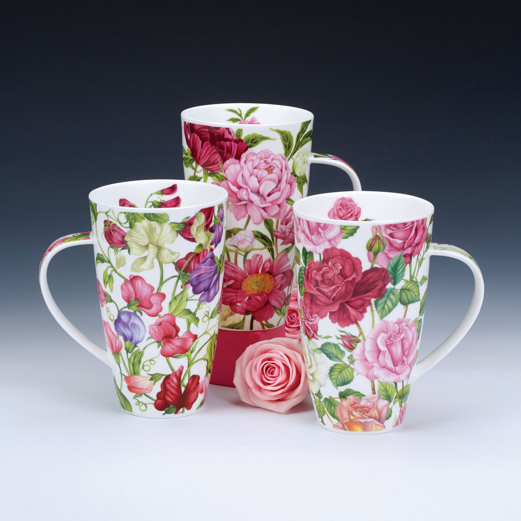 Dunoon Blumen Becher Teetasse Kaffeetasse Henley Porzellan-Becher verschiedene Dekore