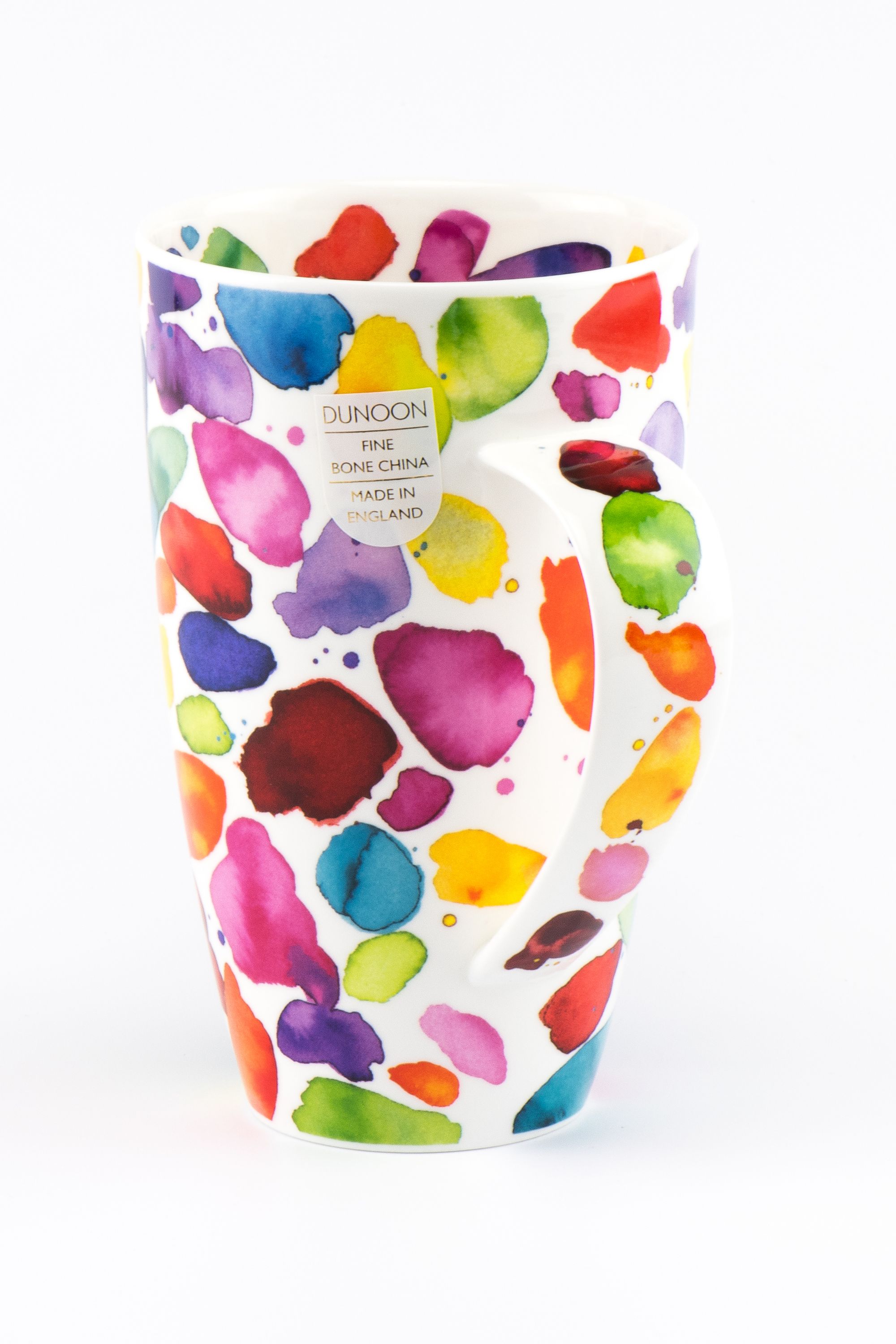 Dunoon Becher Teetasse Kaffeetasse Henley Blobs rot