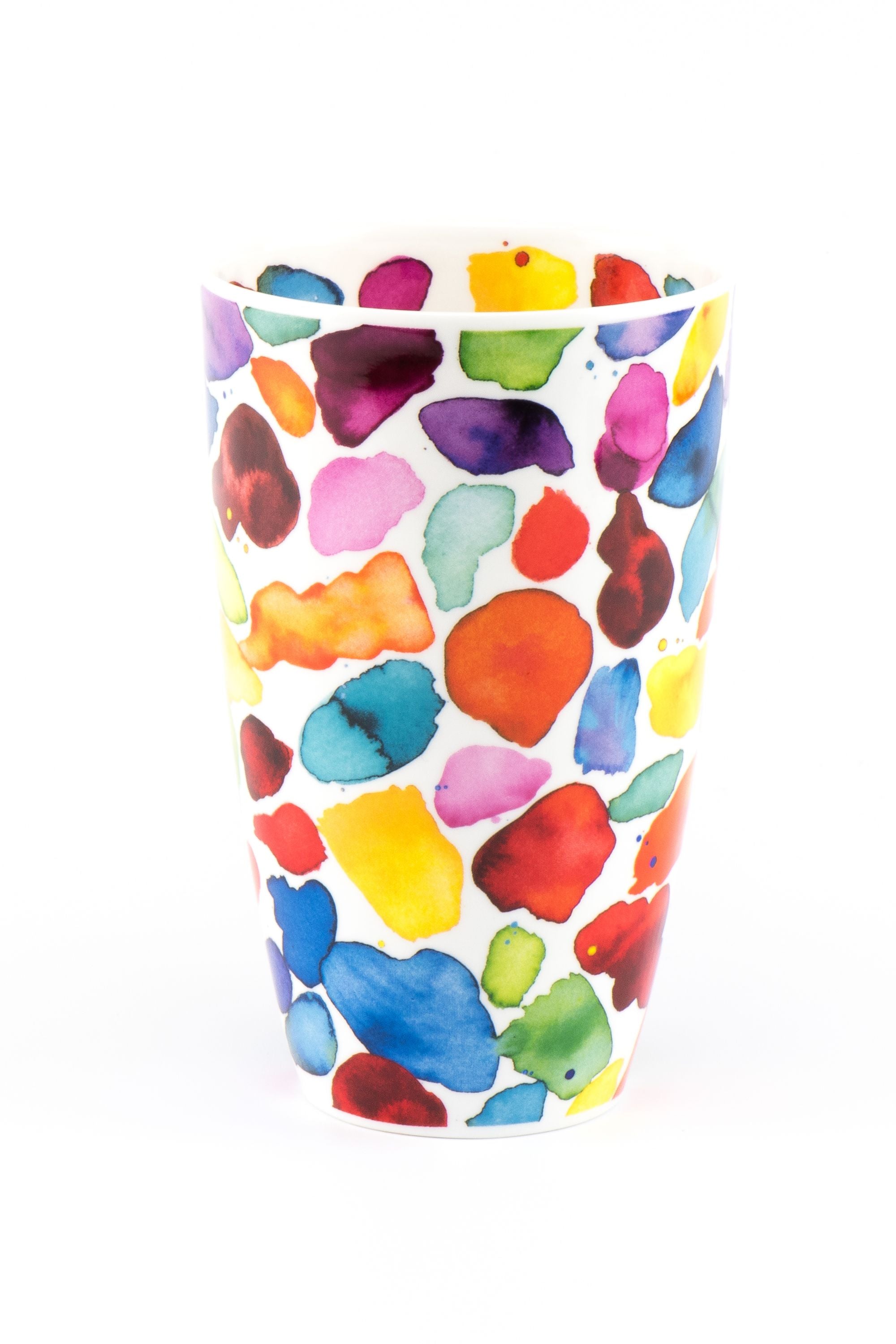 Dunoon Becher Teetasse Kaffeetasse Henley Blobs rot