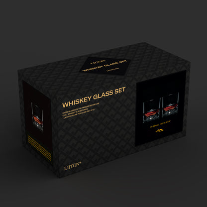 Liiton Whiskeyglas 2er-Set mit Innovativem Chill-Charge System™