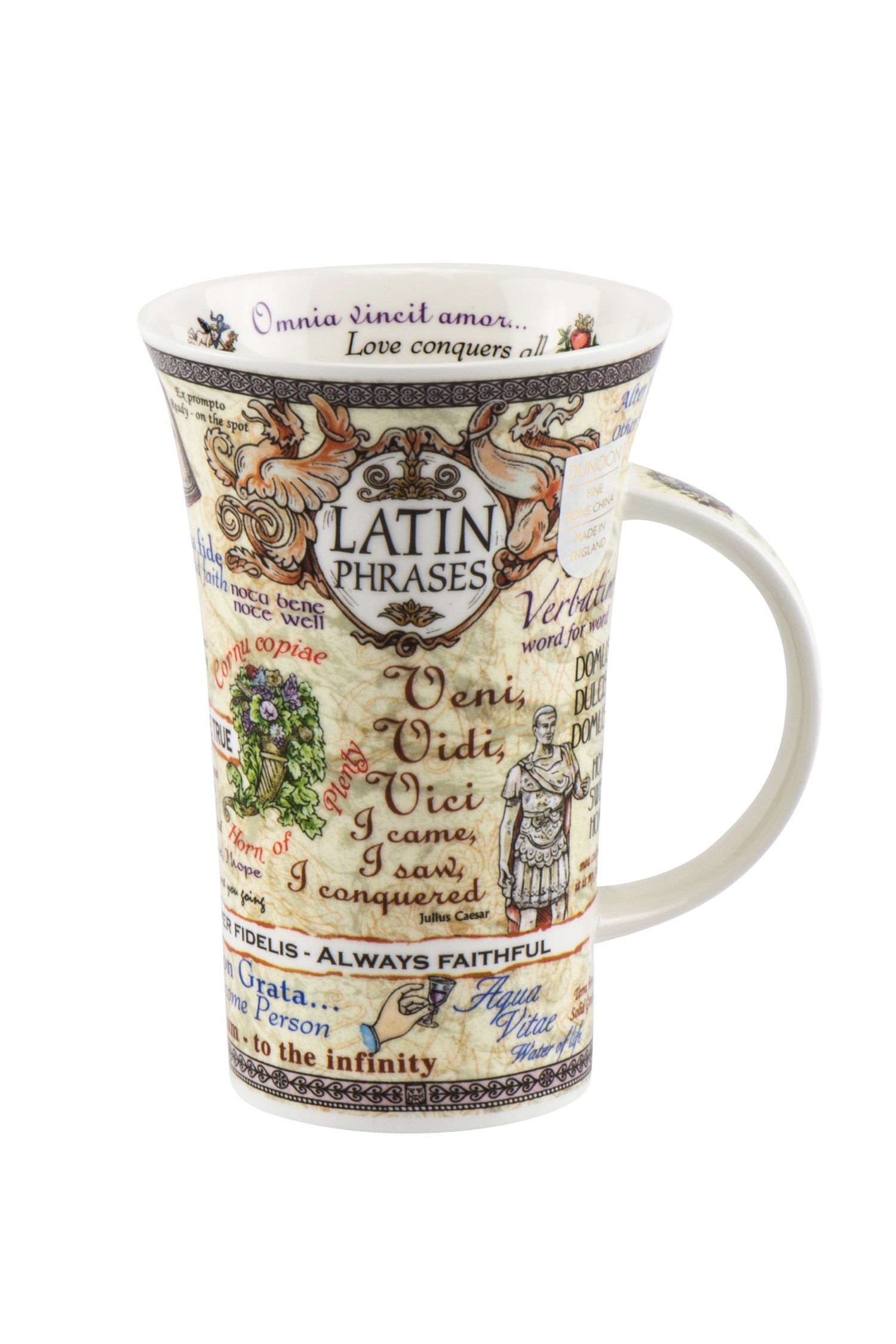 Dunoon Wissens-Becher Teetasse Kaffeetasse Glencoe Porzellan-Becher viele Dekore