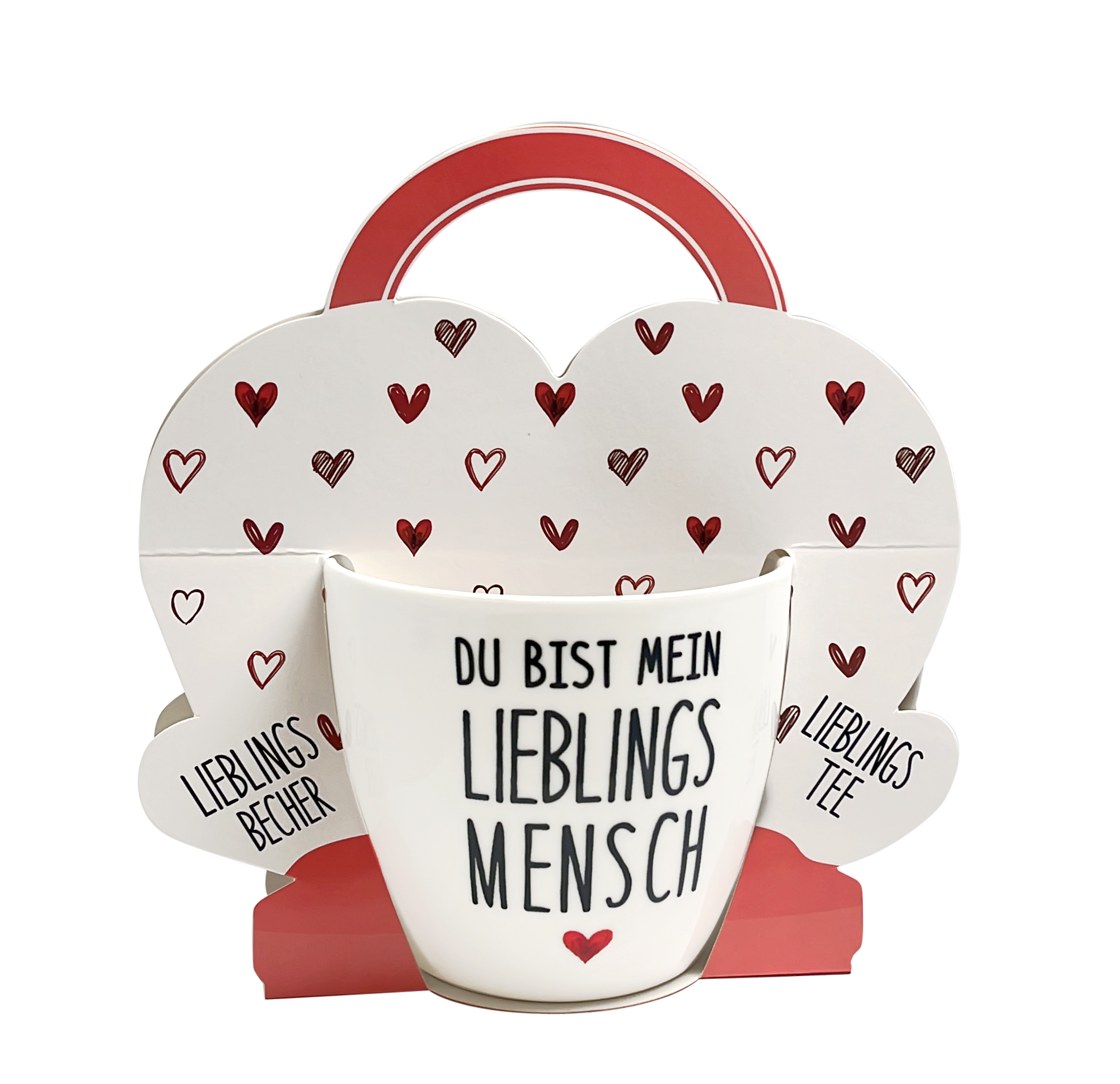 Henkelbecher in Geschenkverpackung