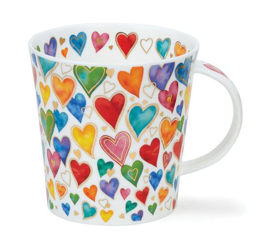 Dunoon Becher Form Lomond - Dekor DAZZLE - HEARTS