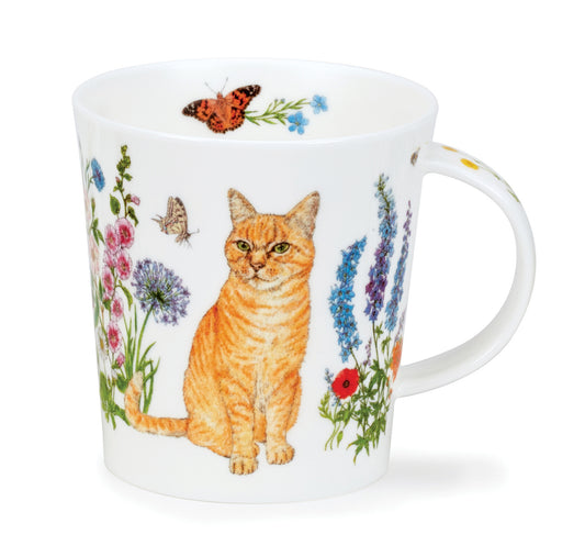 Dunoon Becher Form Lomond - Dekor FLORAL CATS - GINGER