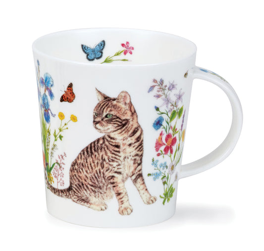 Dunoon Becher Form Lomond - Dekor FLORAL CATS - TABBY