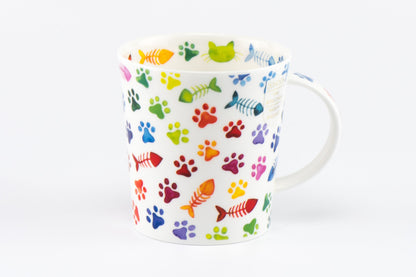 Dunoon Becher Teetasse Kaffeetasse Lomond Pawprints cat