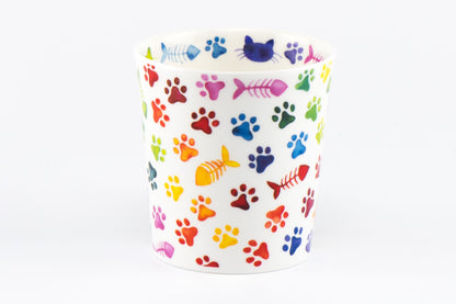Dunoon Becher Teetasse Kaffeetasse Lomond Pawprints cat