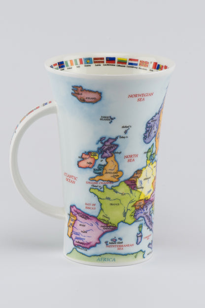 Dunoon Becher Teetasse Kaffeetasse  Glencoe Map of Europe