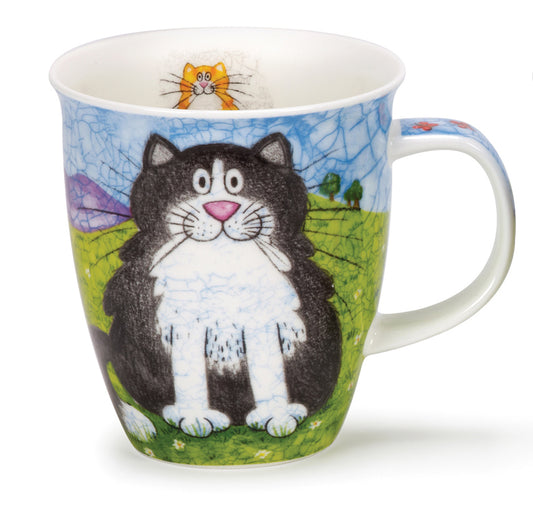 Dunoon Becher Teetasse Kaffeetasse Nevis Happy Cats black