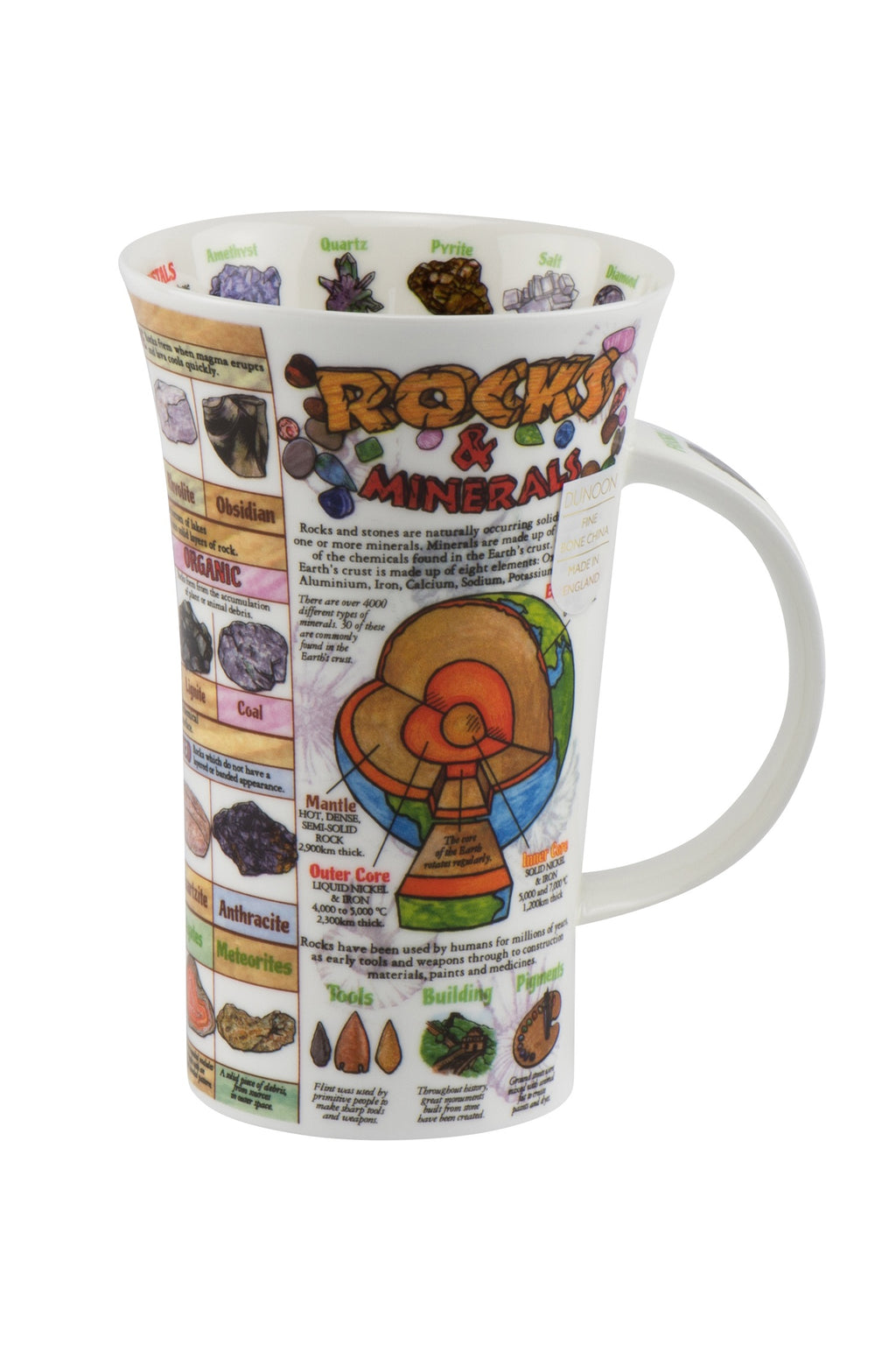 Dunoon Wissens-Becher Teetasse Kaffeetasse Glencoe Porzellan-Becher viele Dekore