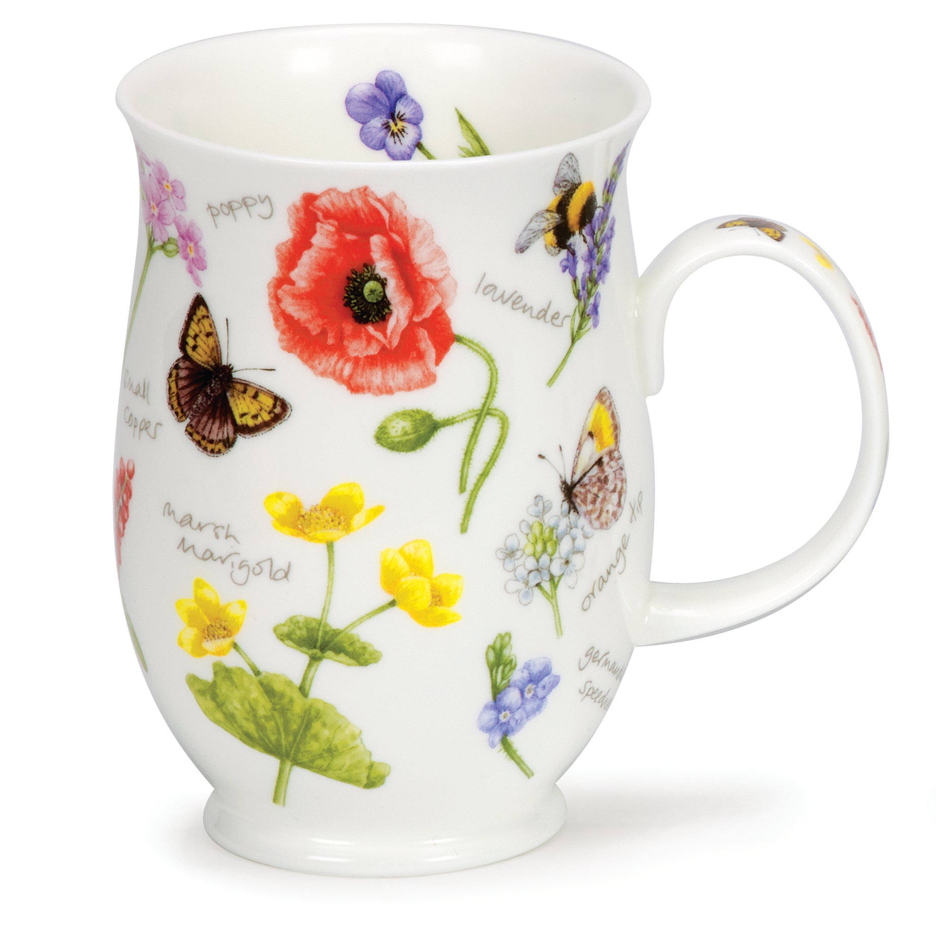 Dunoon Kaffee-Becher Tee-Tasse Suffolk Wayside Lavender Poppy