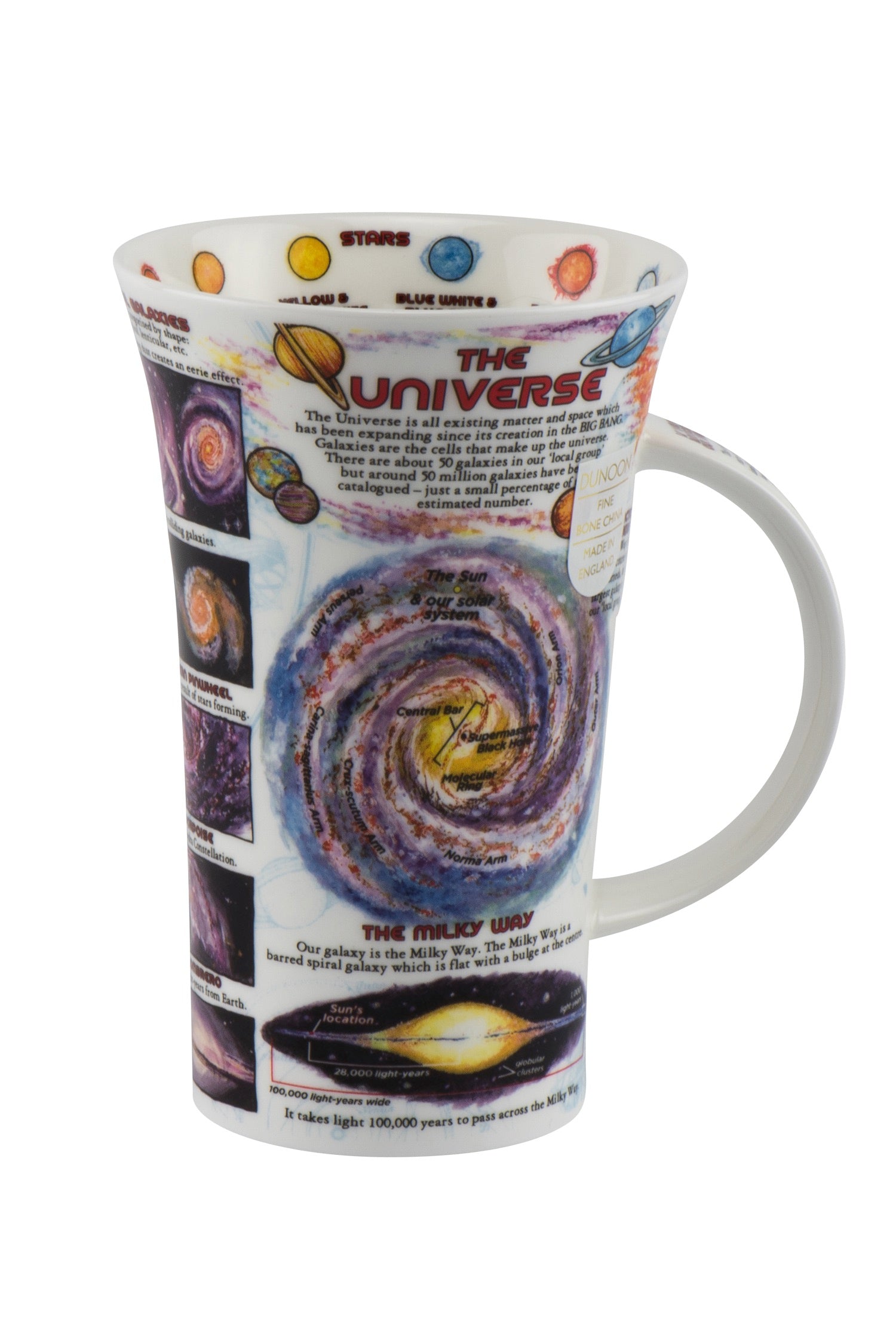 Dunoon Wissens-Becher Teetasse Kaffeetasse Glencoe Porzellan-Becher viele Dekore