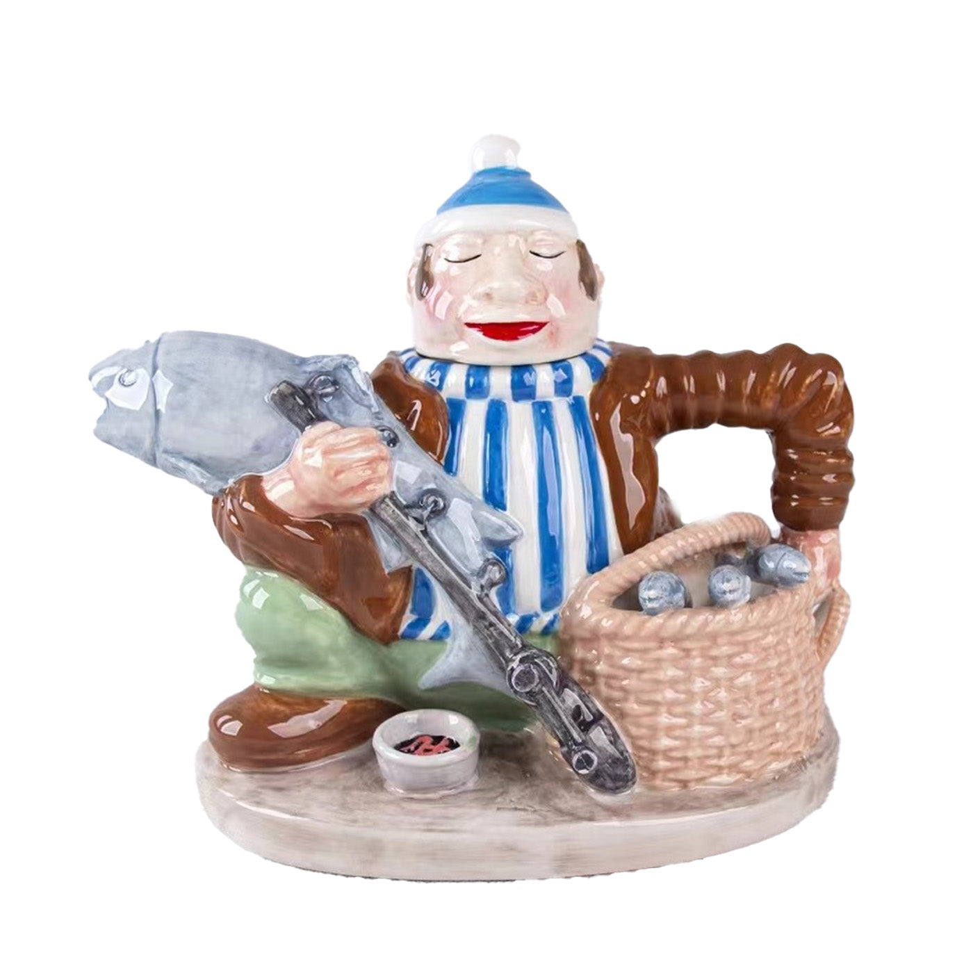 Jameson und Tailor Handbemalte Leichtkeramik Teekanne - Kunstvolles Design im Geschenkkarton