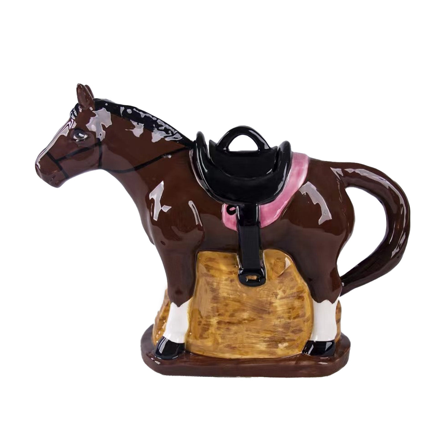 Kunstvolle Leichtkeramik-Teekanne mit Tiermotiv: Stilvoll genießen