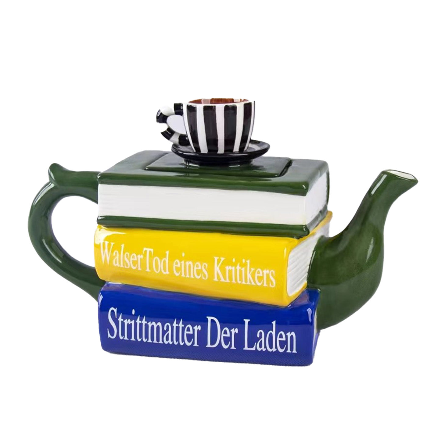 Jameson und Tailor Handbemalte Leichtkeramik Teekanne - Kunstvolles Design im Geschenkkarton