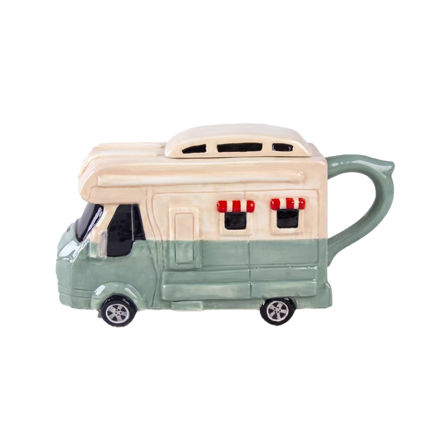 Jameson und Tailor Handbemalte Leichtkeramik Teekanne - Kunstvolles Design im Geschenkkarton