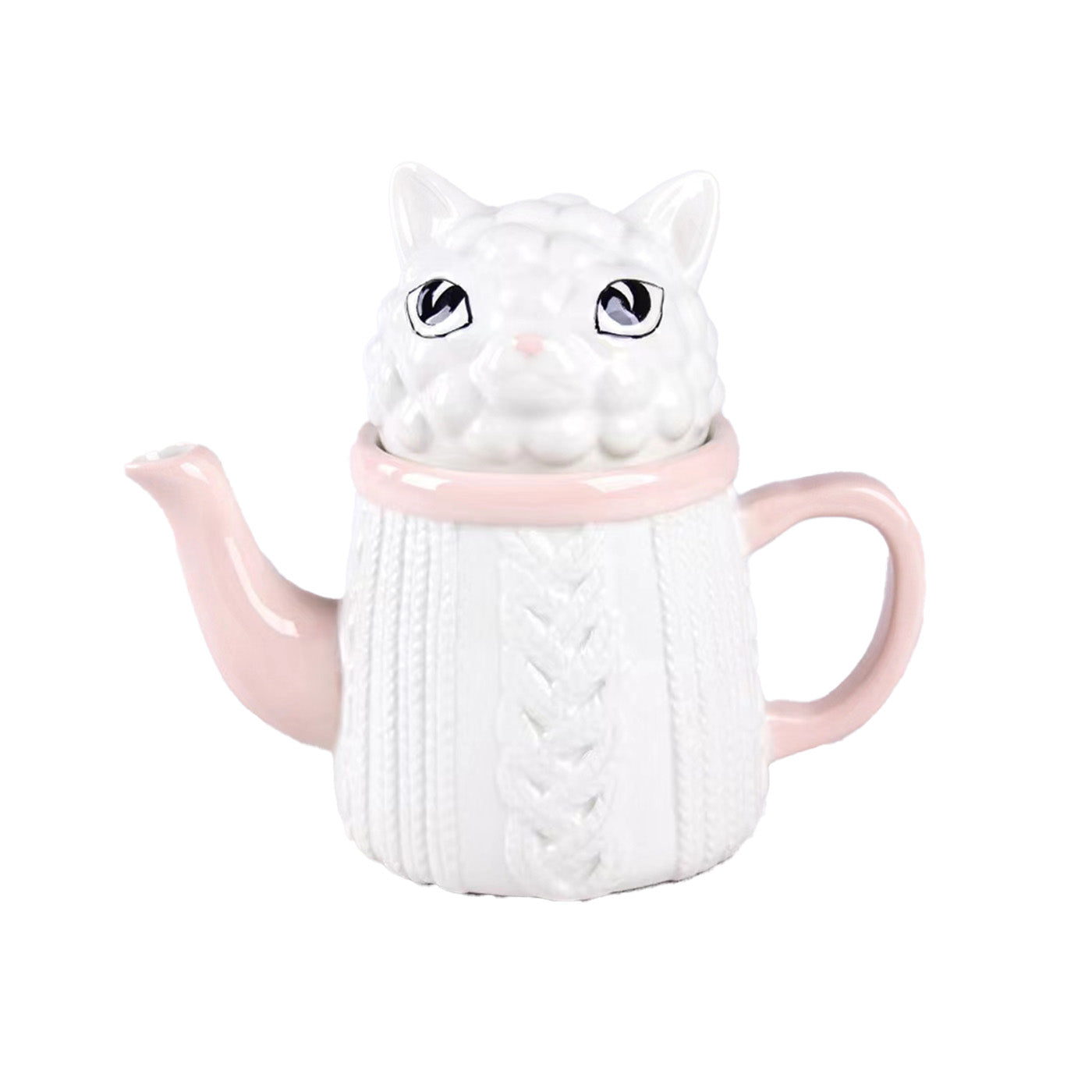 Kunstvolle Leichtkeramik-Teekanne mit Tiermotiv: Stilvoll genießen