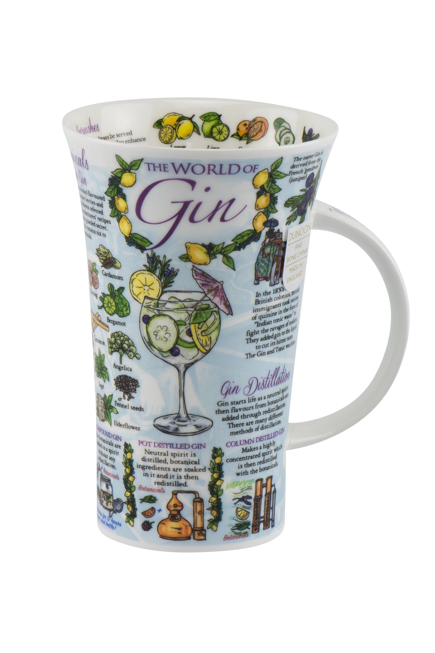 Dunoon Wissens-Becher Teetasse Kaffeetasse Glencoe Porzellan-Becher viele Dekore