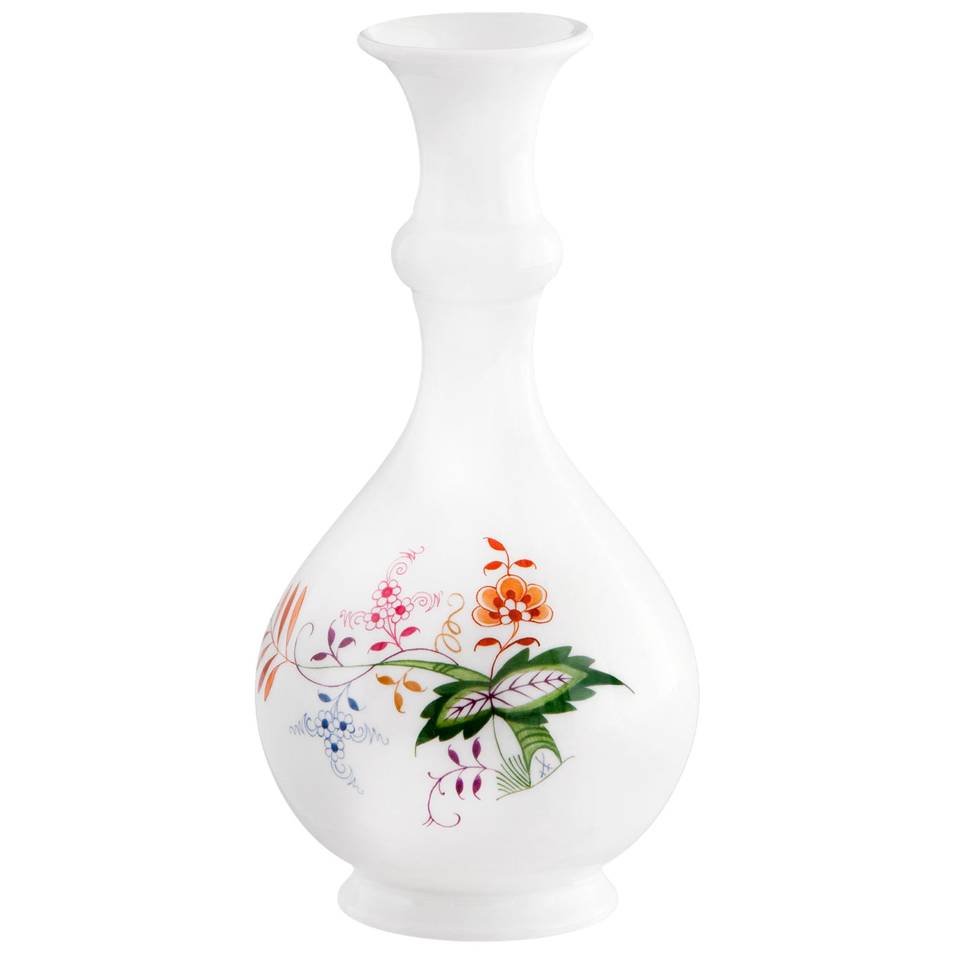 Vase, Form "Neuer Ausschnitt", "Rainbow Zwiebelmuster", H 16 cm