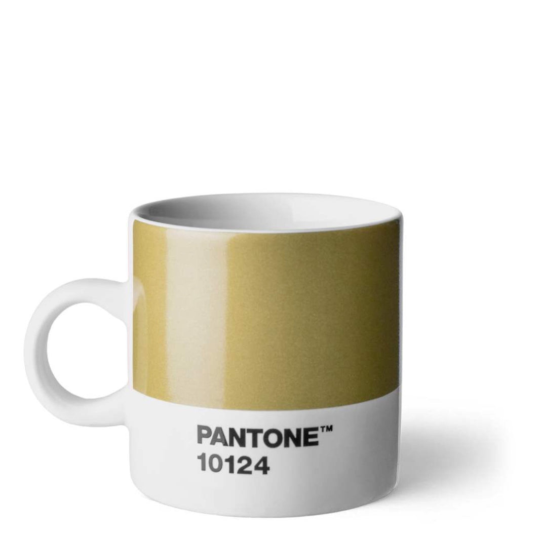 Porzellan-Espressotasse, Gold 10124