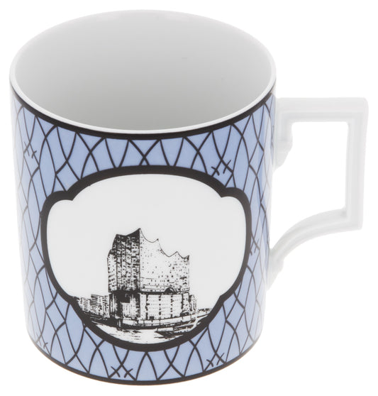 Henkelbecher, Form "Berlin", City Mug, "Hamburg", V 0,25 l