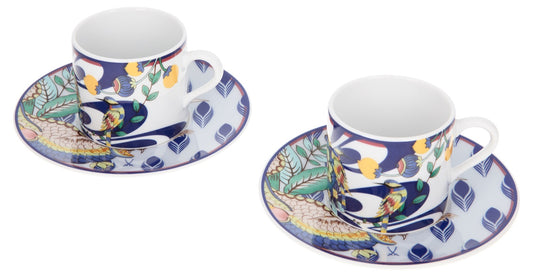 Espressotassen-Set, 4-tlg., Form "No 41", "MEISSEN Collage", "Mystic Garden"