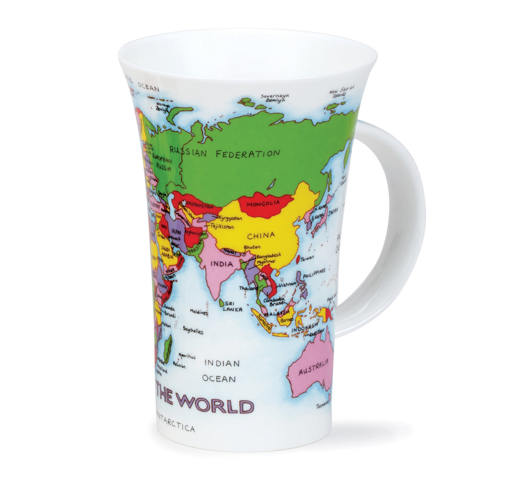 Dunoon Becher Teetasse Kaffeetasse  Glencoe Map of the World
