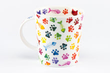 Load image into Gallery viewer, Dunoon Becher Teetasse Kaffeetasse Lomond Pawprints cat

